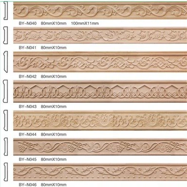 Listelli in legno intagliato