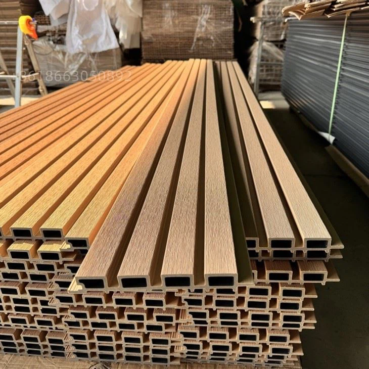 Antique Oak Outdoor WPC Fluted Slat Wall Panels