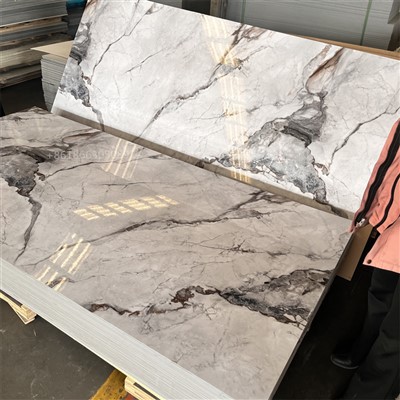 Scheda in fibra di bambù in marmo per animali domestici