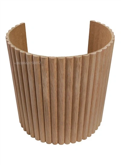 Lastra da parete ARC flessibile curva in rovere massello