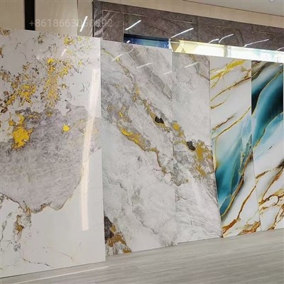 Pannello in marmo impermeabile 3mm Pannello UV in PVC Decorazione da parete Colore marmo