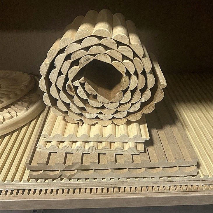 Wholesale Flexible Curved Fluted Wall Panel Furniture Bendable Board Solid Wood Bendable Wall Paneling price